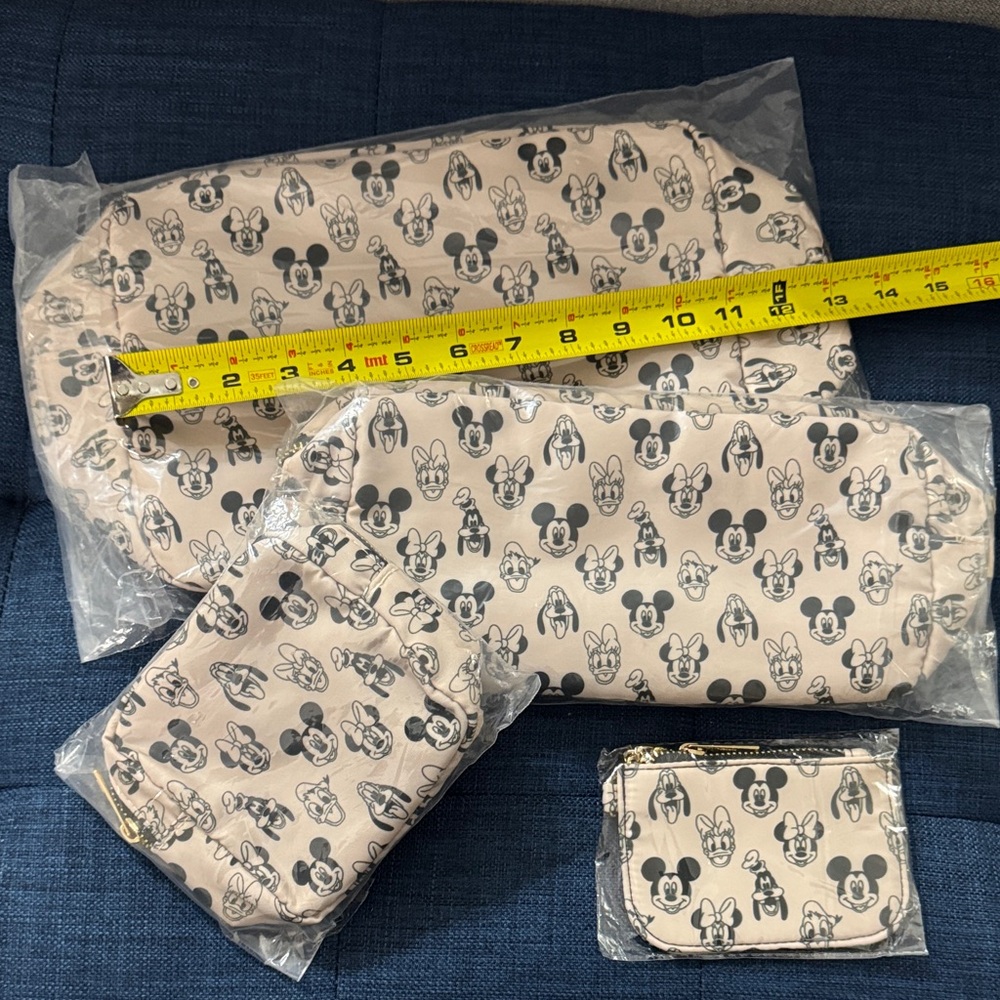 Disney Character Print Pouch Set